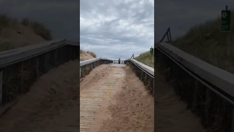 Walking up to the beach