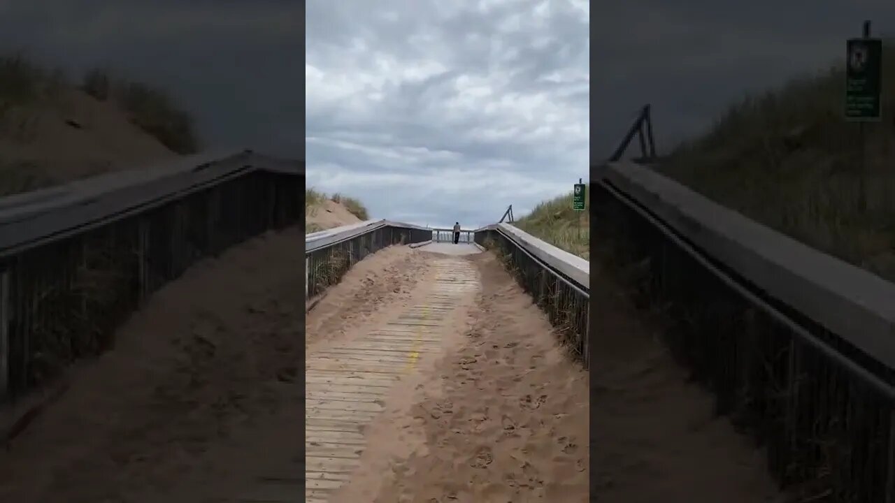 Walking up to the beach