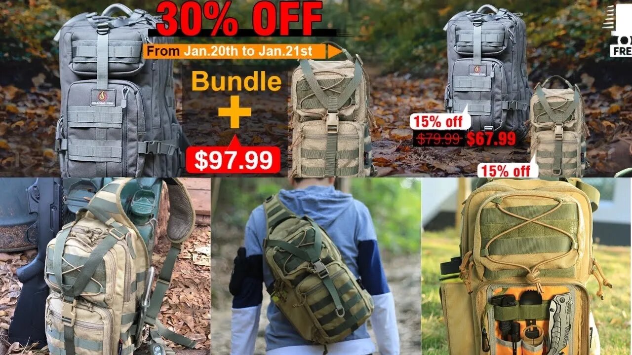 Roaring Fire Slingshot Sling Pack Great all around go bag !! Flash Sale January 20-21
