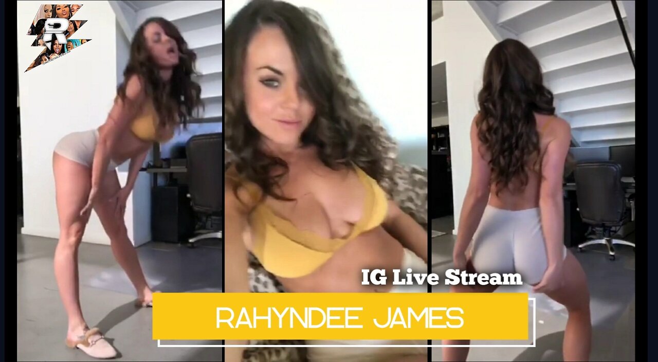 Rahyndee James Dancing and twerking in booty shorts