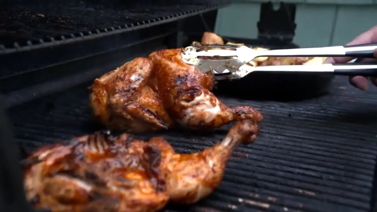 The Two Cowboys are Cooking the Perfect Alberta Chicken on a Backyard BBQ