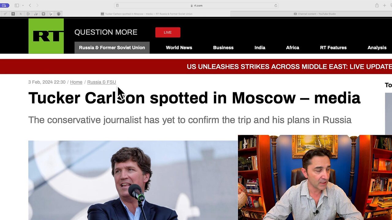 Tucker Carlson spotted in Moscow: Is he going to interview President Putin?