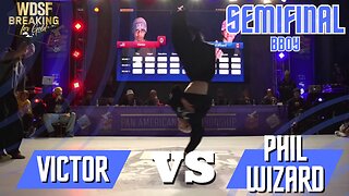 BBOY VICTOR VS BBOY PHIL WIZARD | SEMIFINAL| WDSF PAN AMERICAN BREAKING CHILE 2023