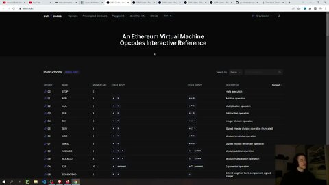 Training Vim and Studying EVM op codes