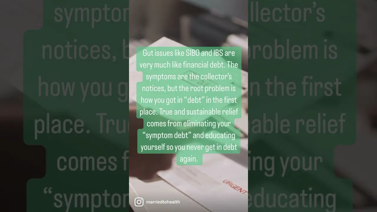 “Health Debt” will Kill You, IF you Let It! #shorts #health #guthealth #SIBO #nutrition #IBS