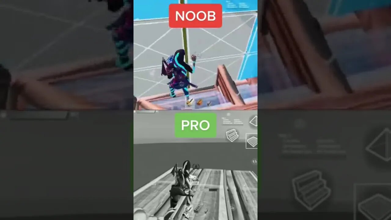 NOOB VS PRO NO FORTNITE😱😱😱😱😱😱 #shorts #viral #fortnite #yutubeshorts