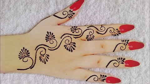 Very Simple Mehndi Design | Easy Back Hand Mehndi Designs