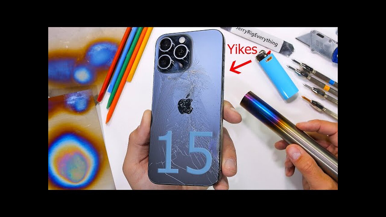 Be gentle with Apples new Titanium iPhone 15 Pro Max ... Yikes!