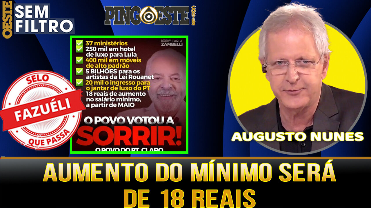 Aumento do salário mínimo em maio será de 18 Reais [AUGUSTO NUNES]