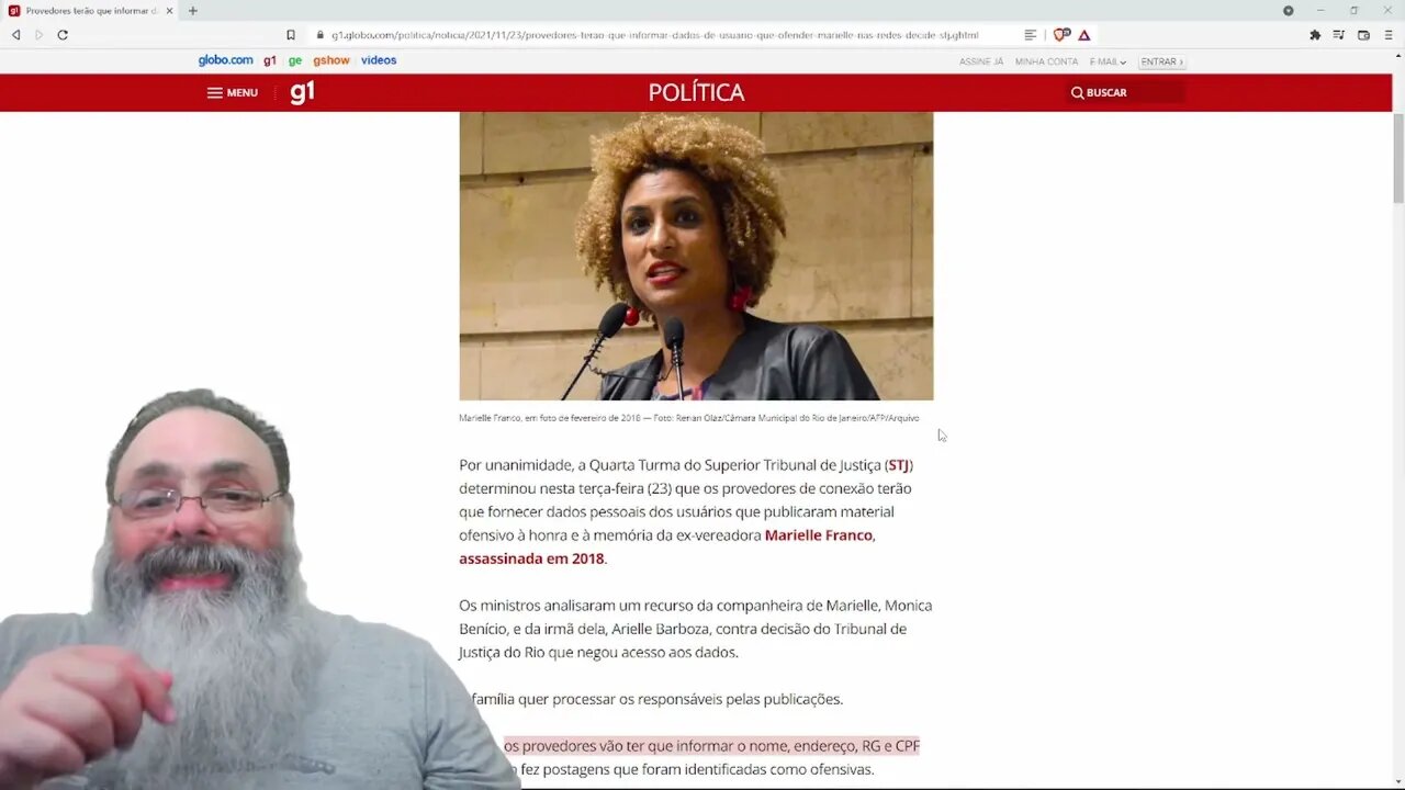 Justiça obriga empresas a entregar dados pessoais de quem compartilhou memes da Marielle — PETER TUR