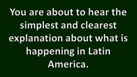 This is the Best Explanaition of the Situation in Brazil and Latin America.