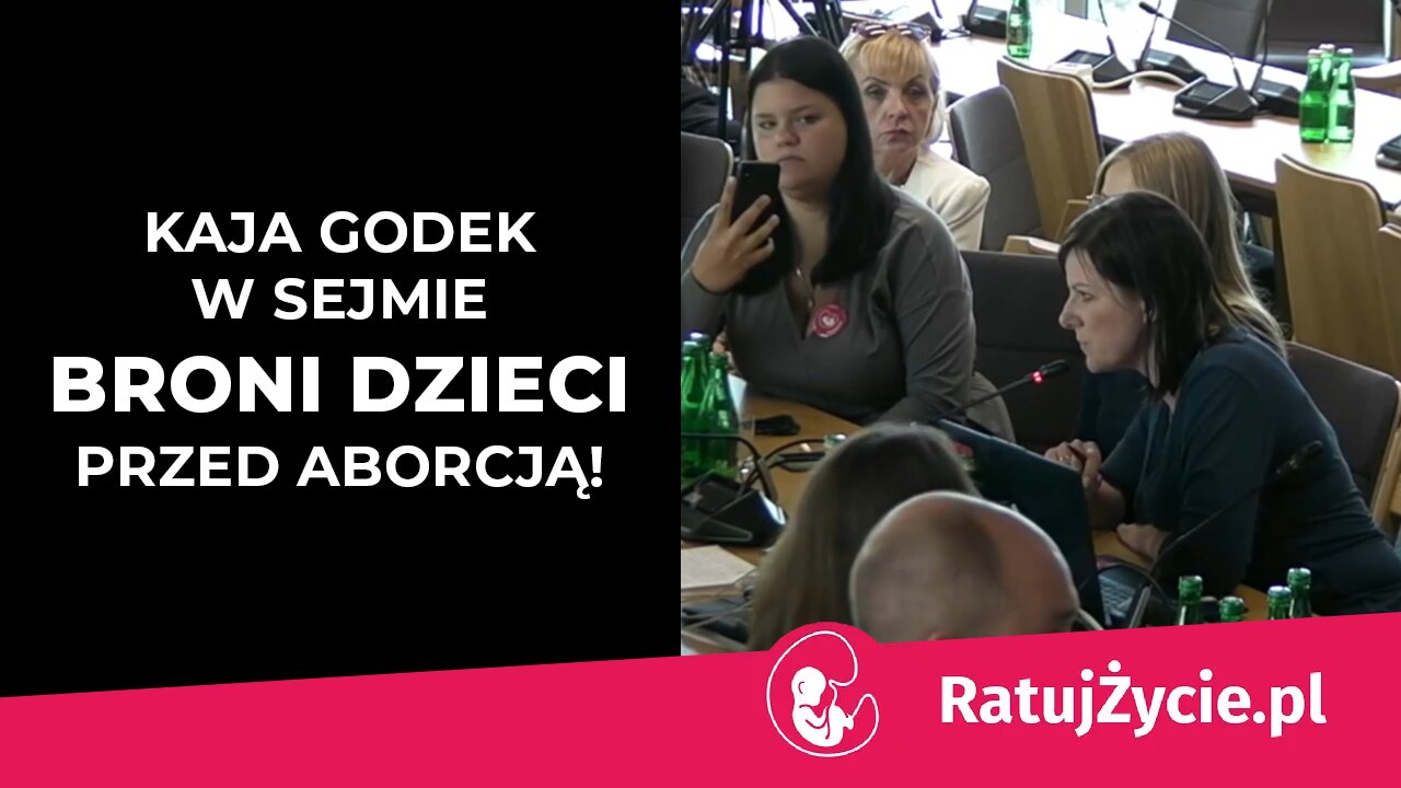 Kaja Godek broni dzieci w Sejmie przed aborcją!