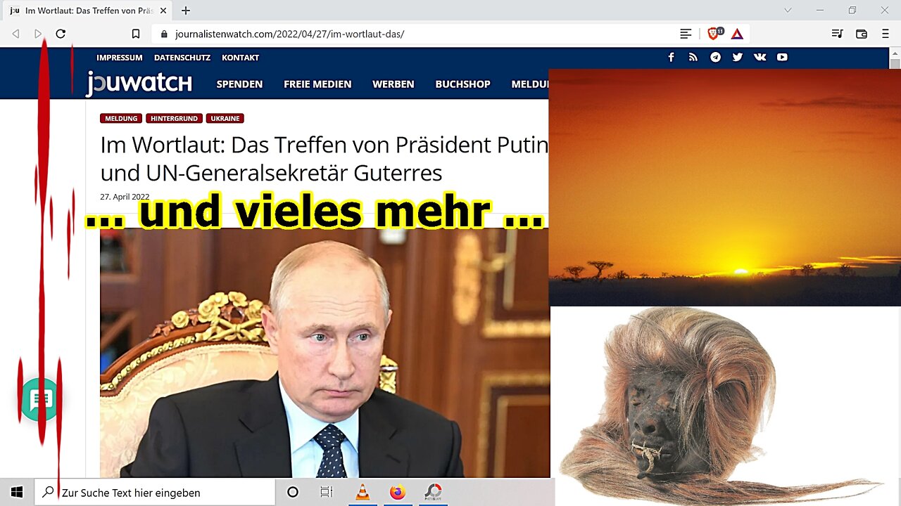 „Übersetzte Rede zwischen Putin und Guterres und vieles mehr!!!“ ...