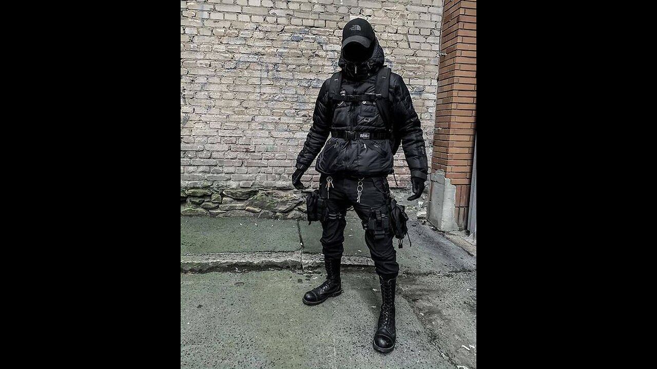 Mysterious Man in Black Fatigues in Laredo, Texas