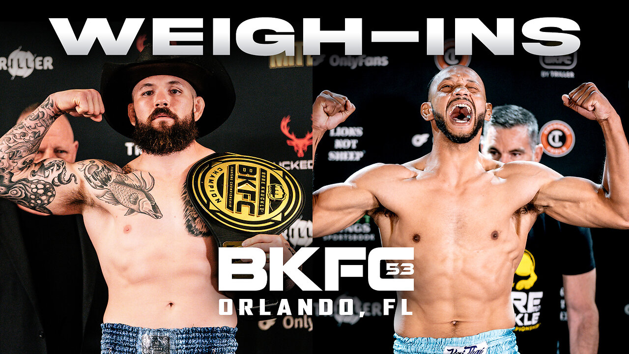 BKFC 53 ORLANDO MUNDELL vs COLTRANE WEIGH IN