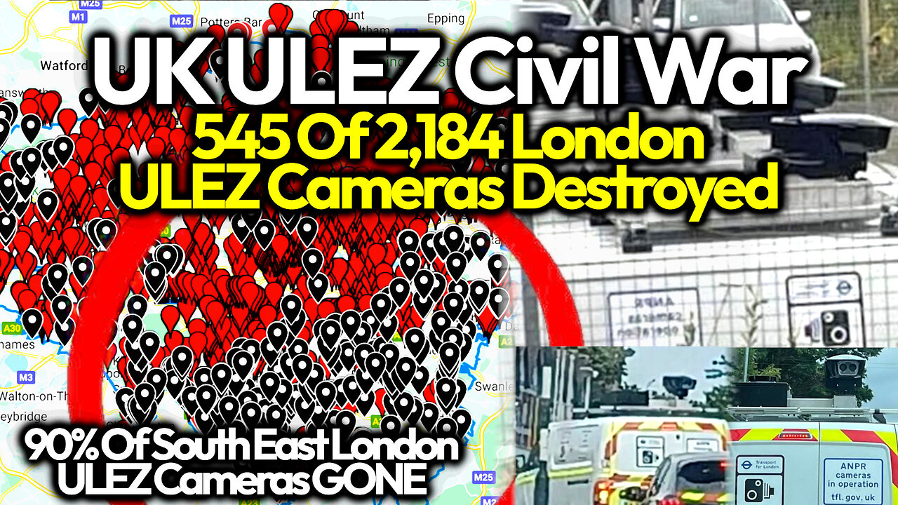 London Panopticon: 545 Govt ULEZ Spy Cameras Snipped & Smashed; Khan Deploys Fleet Of Spy Vans