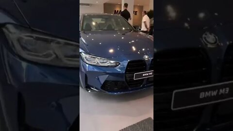 😱 BMW M3 COMPETITION 2022 BLUE HERA MICA! LINDA COR! #Shorts Fastcarview