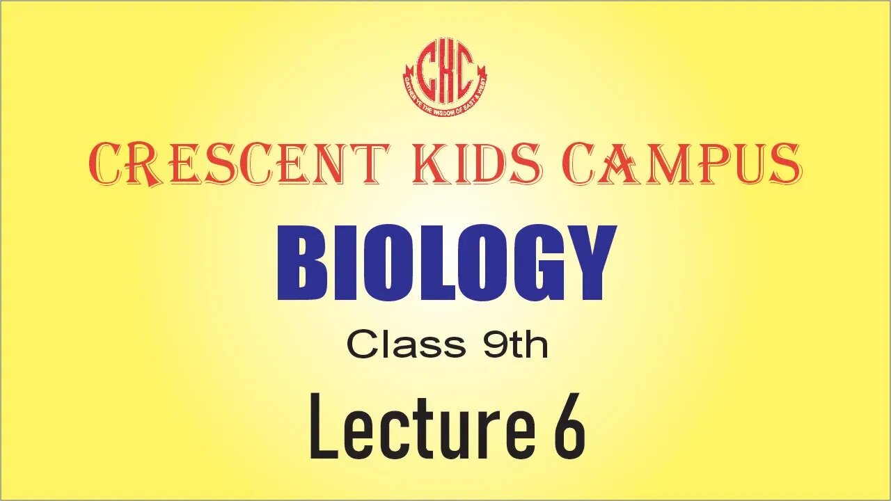 Biology 9th Lecture 6