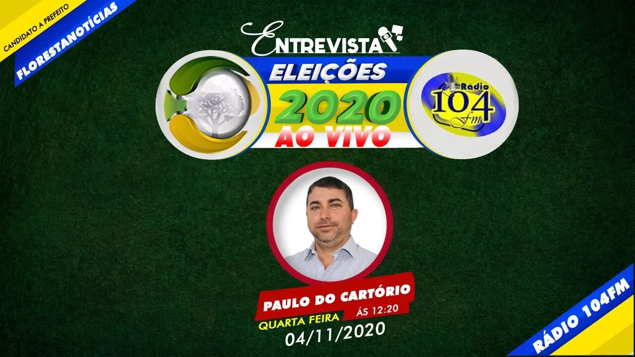 Exclusivo: Entrevista com o candidato a Prefeito de Alta Floresta Paulo do Cartório