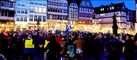 FRANKFURT GERMANY PROTEST 🇩🇪 ELECTRIC ATMOSPHERE ⚡️💥