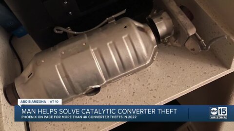 Phoenix man tracks catalytic converter thief, as car part crime wave continues