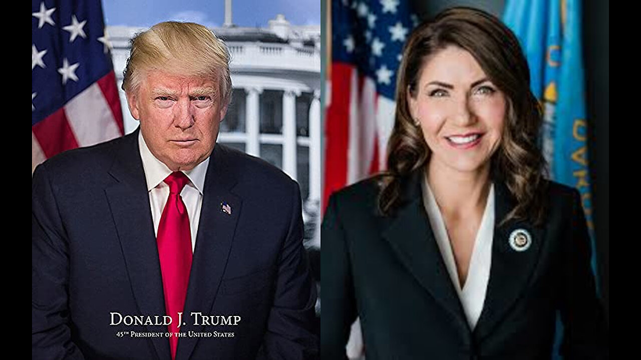 THE LORD'S MESSAGE TO PRESIDENT DONALD JOHN TRUMP ON HIS VP. GOV. KRISTI NOEM