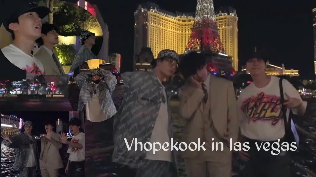 jhope's mini vlog with taehyung & jungkook Vhopekook in las vegas