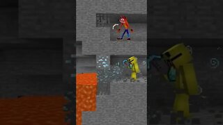 MINECRAFT: PIKACHU VS CRASH #shorts