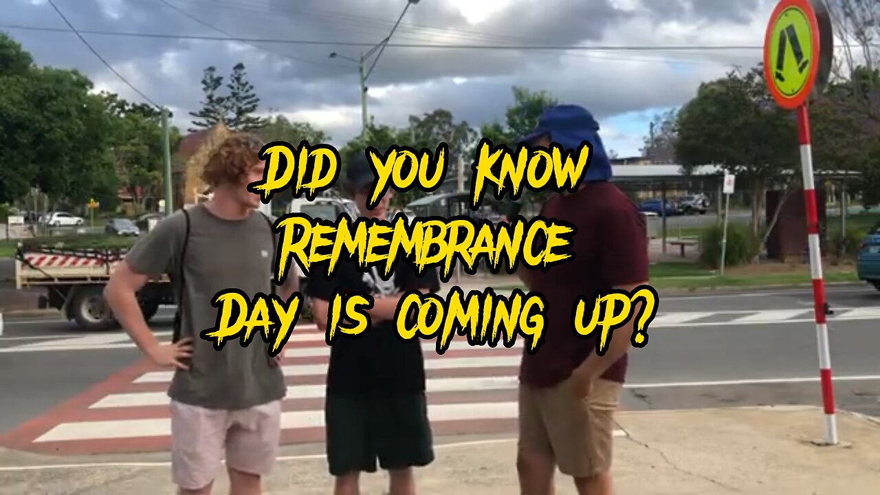Did you know Remembrance Day is coming up?