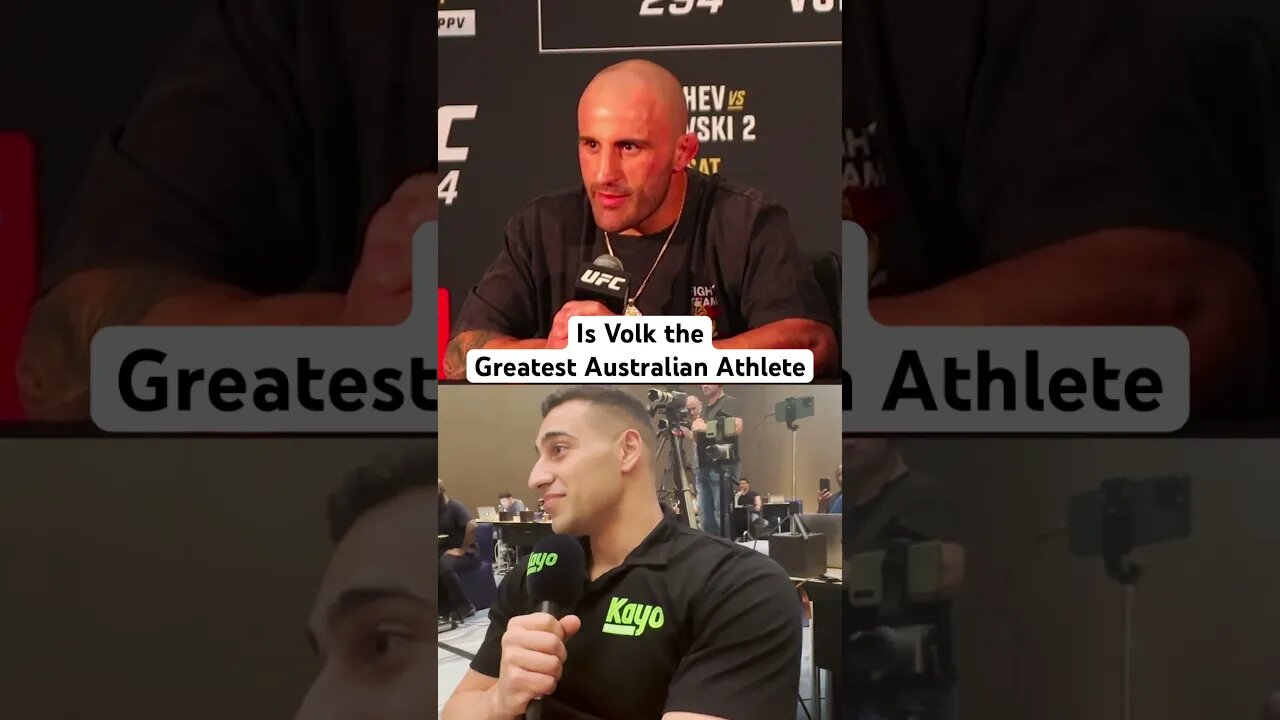 Is Alexander Volkanovski the Greatest Australian Athlete of All Time? #mma #ufc #nrl #afl