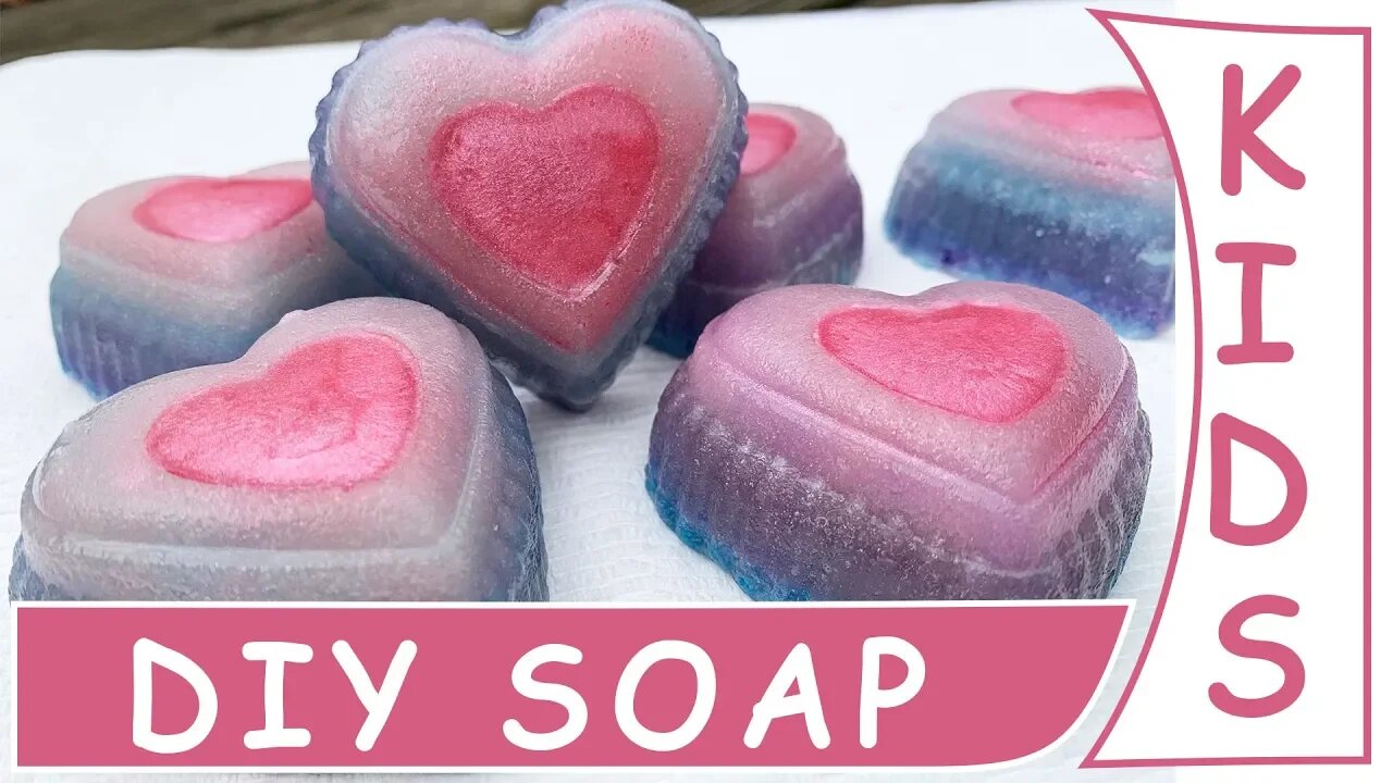 DIY KIDS Soap ❤️How To Make Kids Sugar Scub Soap without Lye