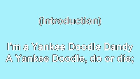 I'm a Yankee Doodle Dandy (1904) Karaoke