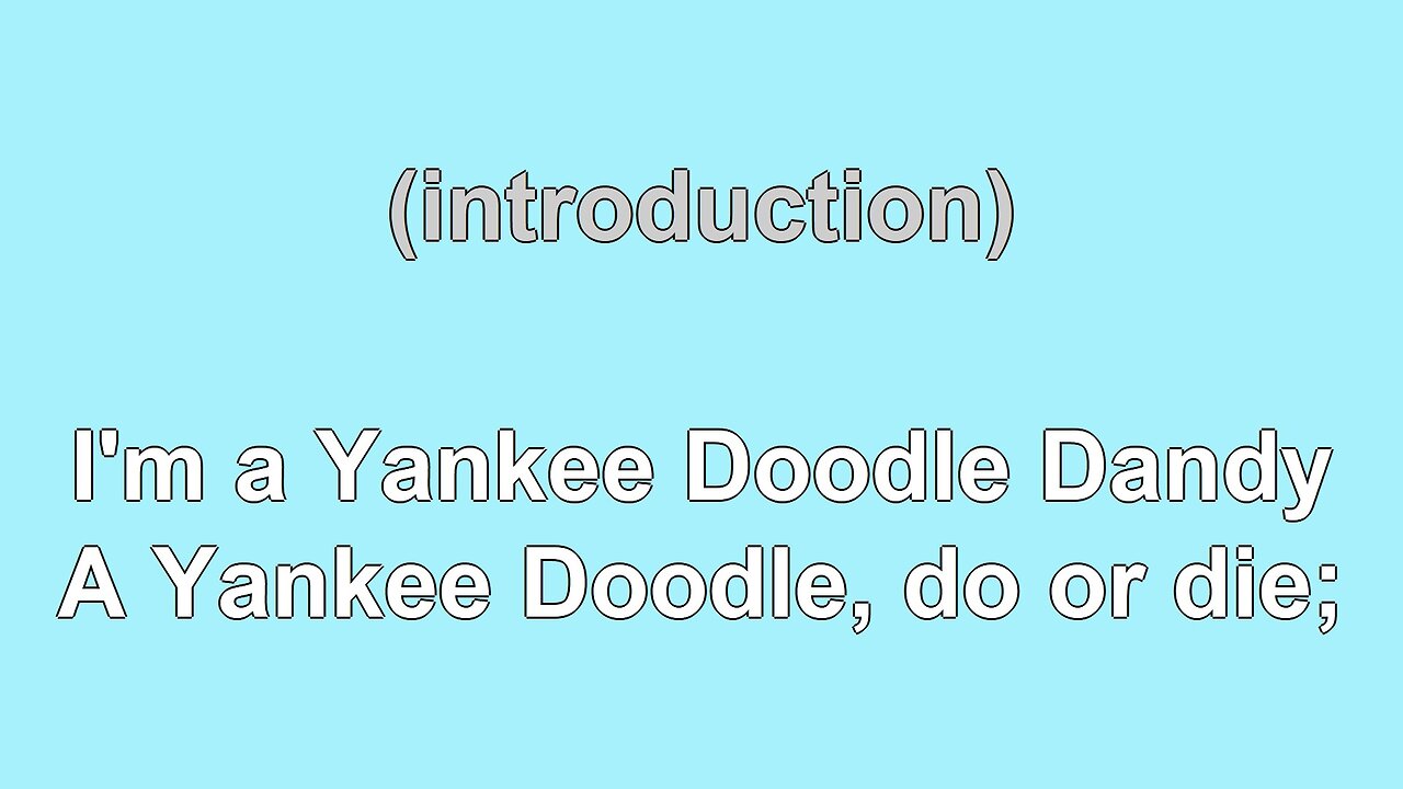 I'm a Yankee Doodle Dandy (1904) Karaoke