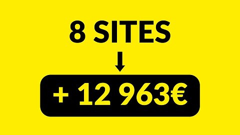 Ces 8 SITES vont t’en mettre PLEIN les POCHES