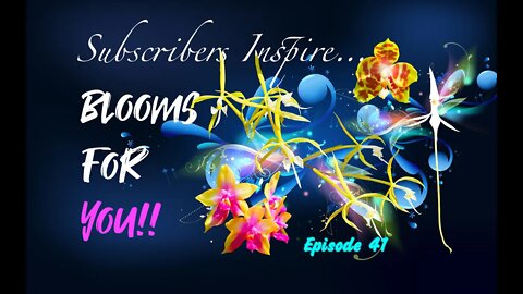 SUBSCRIBERS INSPIRE| You color my life | Blooms for YOU! Episode 41 🌸🌺🌼💐#Orchids #OrchidsinBloom