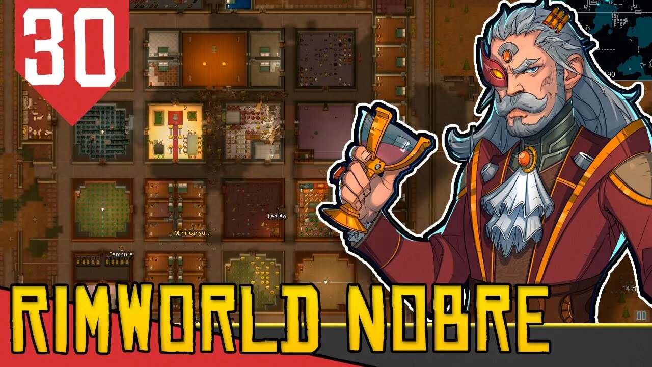 Infestação vs Meia Base - Rimworld Royalty Base Aberta #30 [Gameplay Português PT-BR]