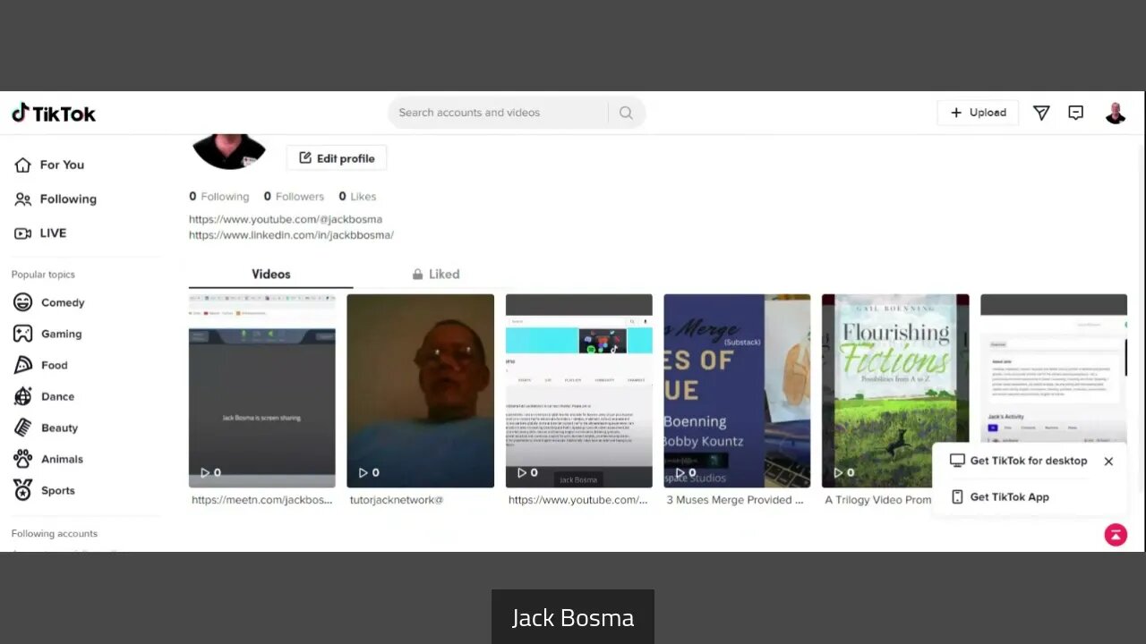 Join Me On TikTok Please