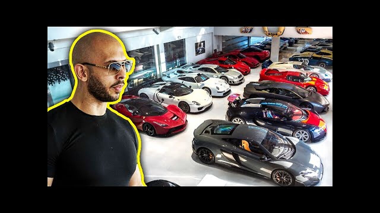 Andrew Tate's Insane Car collection. Crazy amount of CARS