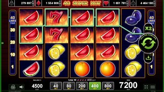 40 SUPER HOT HUGE WIN EGT
