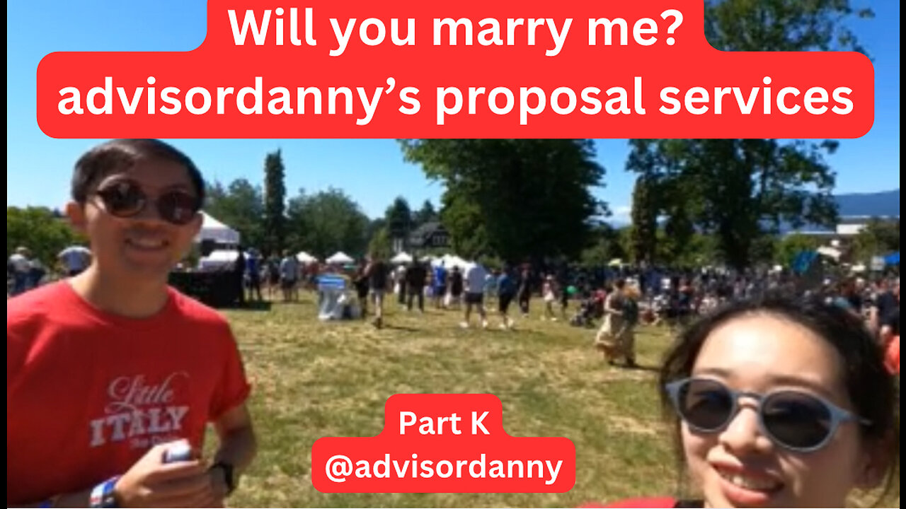 Will you marry me? Advisor Dannys Proposal Services at Italian Day 2023 Part K