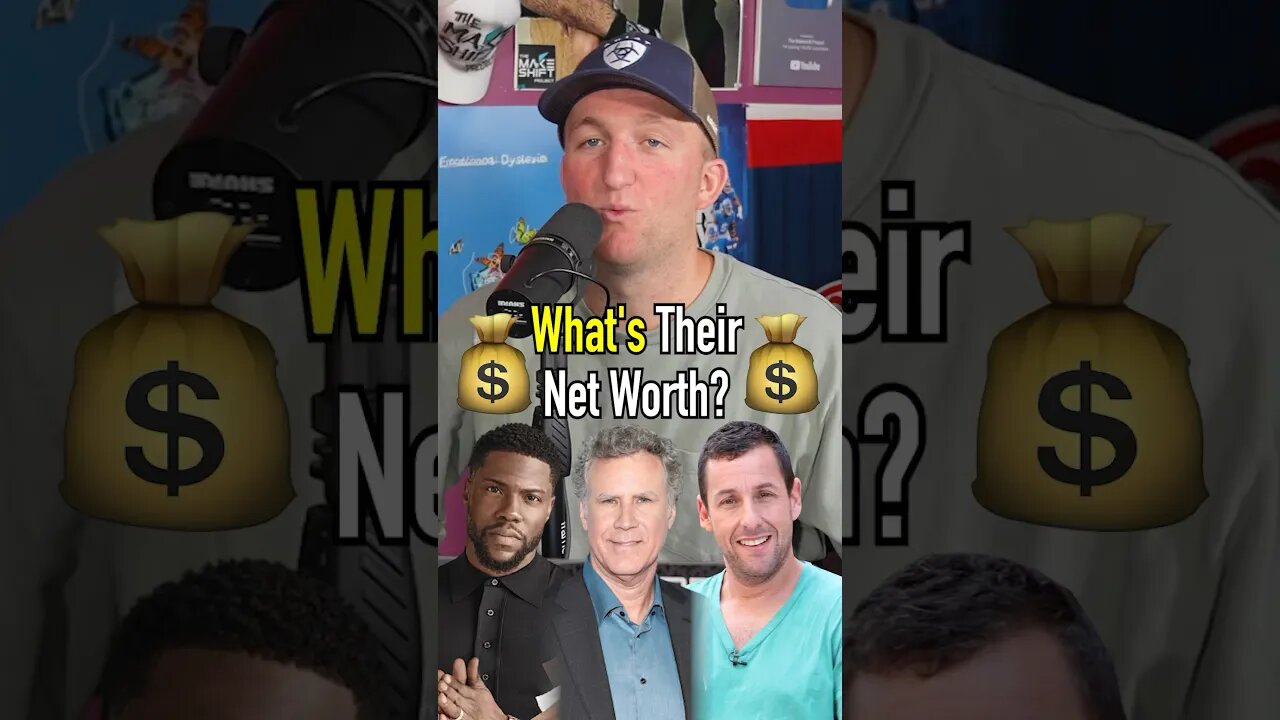 ADAM SANDLER Is Worth HOW MUCH?! #shorts #networth #adamsandler #kevinhart #willferrell #guessingame