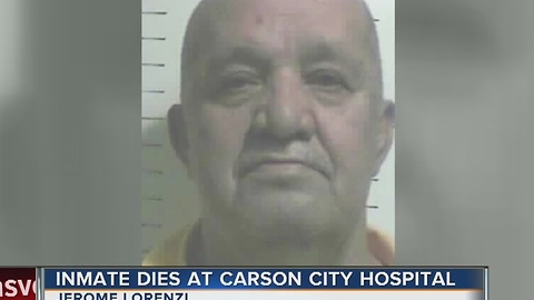 Inmate dies in Carson City hospital on Dec. 3