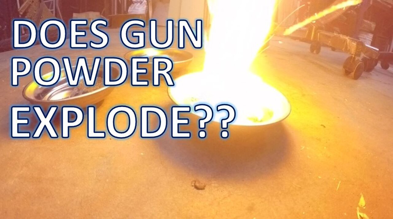 Does Gun Powder Explode???