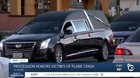 Procession honors victims of El Cajon Plane crash