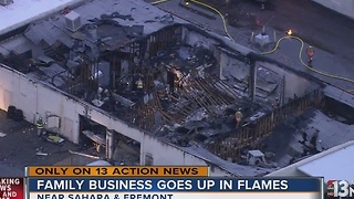 Family business burns weeks after son involved in motorcycle crash
