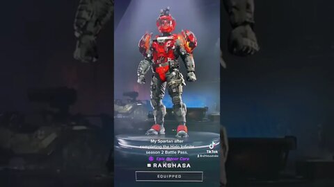 My Spartan after reaching level 100 and completing the season 2 battle pass.