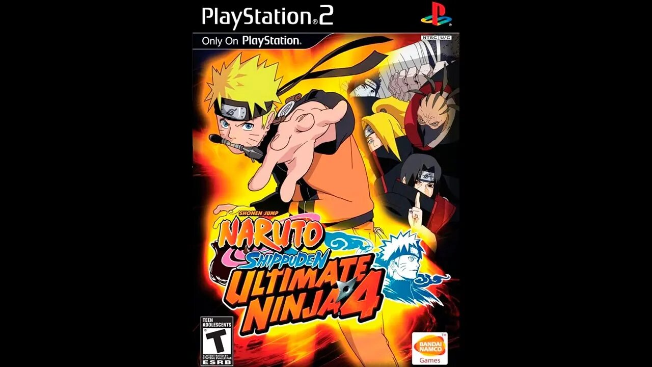 NARUTO SHIPPUDEN ULTIMATE NINJA 4 (PS2) - O filme completo legendado do arco Black Shadow! (PT-BR)