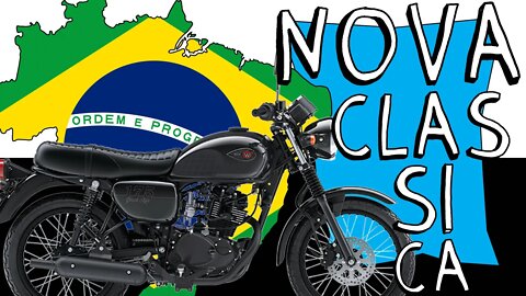 NOVA W-175 da KAWASAKI seria ÓTIMA moto CLÁSSICA para o MERCADO BRASILEIRO