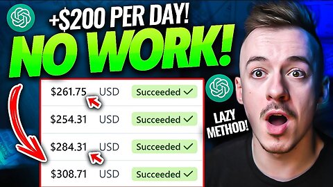 The Laziest Way To Making $200/Day With Ai & ChatGPT (Make Money Online For Beginers)