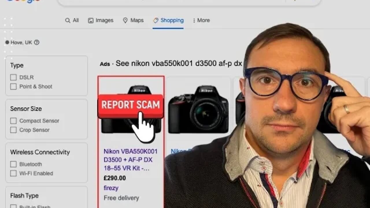 Truffa: Macchine fotografiche a prezzo scontato su Google